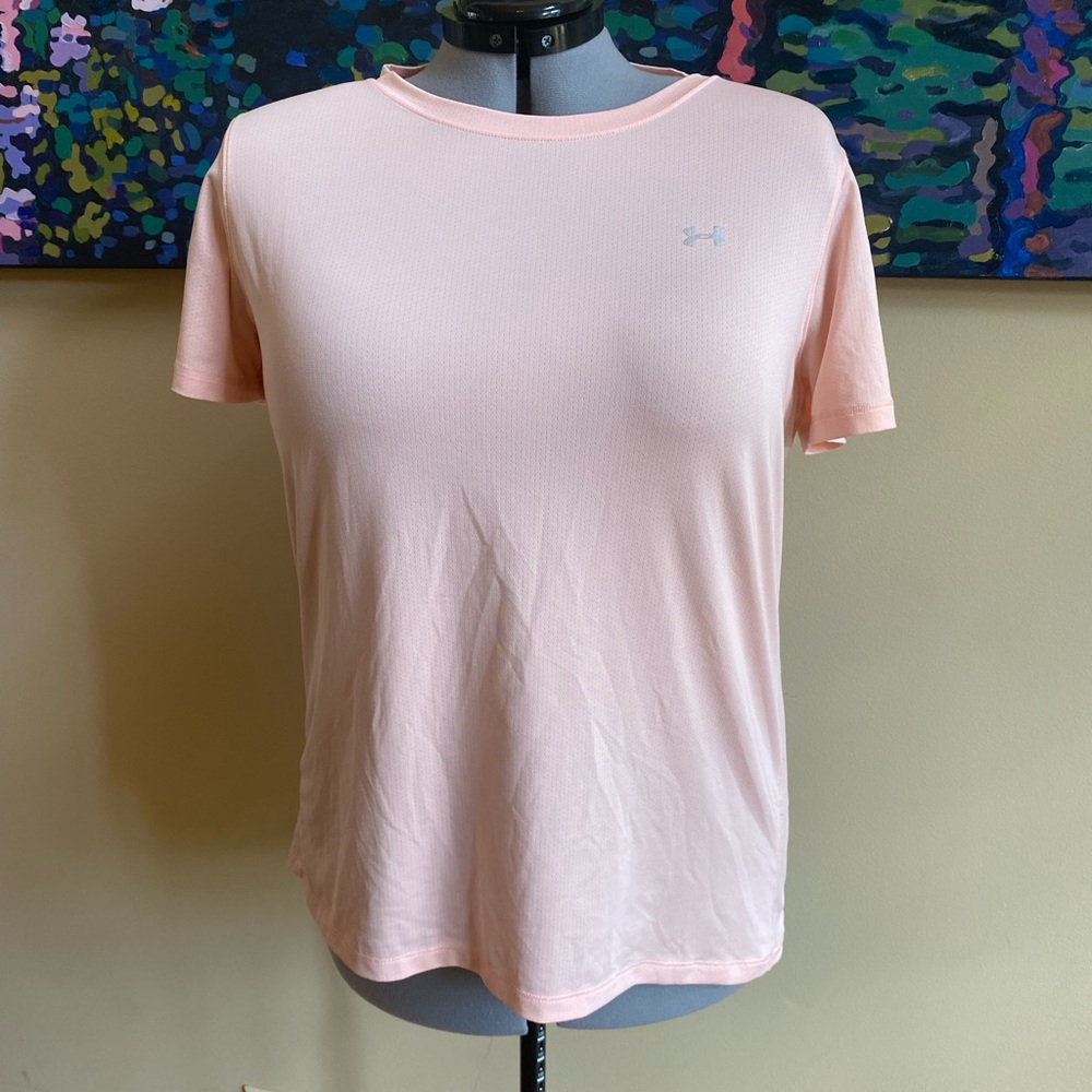 Blush pink Under Armour work out tee